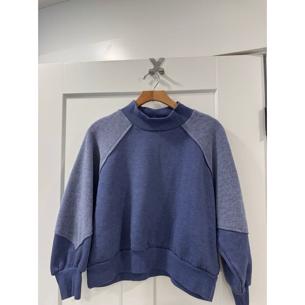 78 & Sunny Blue Cropped Sweatshirt size S Made in USA - Picture 2 of 5